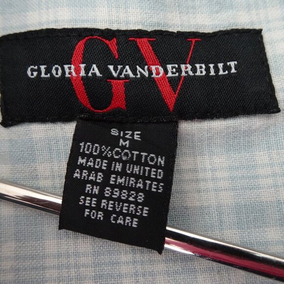 Vtg 90s Denim Vest Blue Jean Full Zip Collared Biker Women’s M Gloria Vanderbilt - Picture 8 of 10